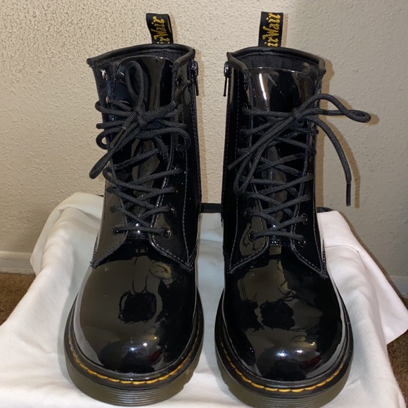 Dr. Martens Patent Black Boots - Picture 6 of 9